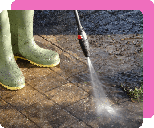 Pressure Washing A Wooden Deck