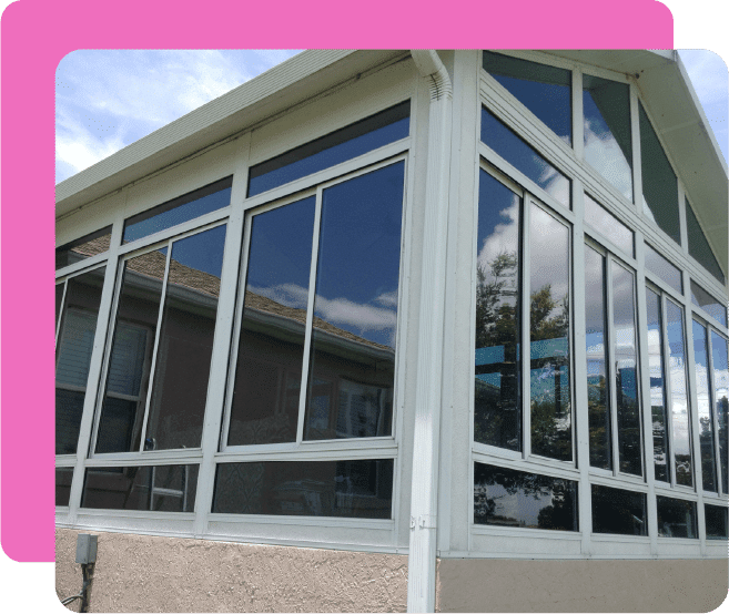 Sparkling Patio Windows Post Window Cleaning in Lee County, FL
