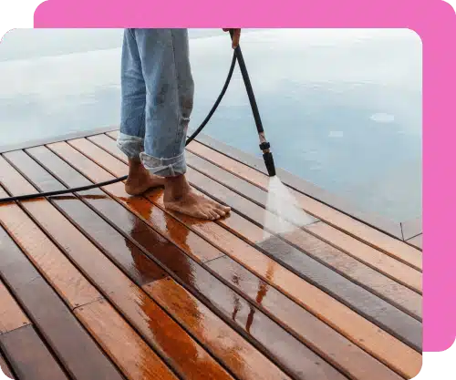 Pressure Washing A Wooden Deck Pressure Washing A Wooden Deck