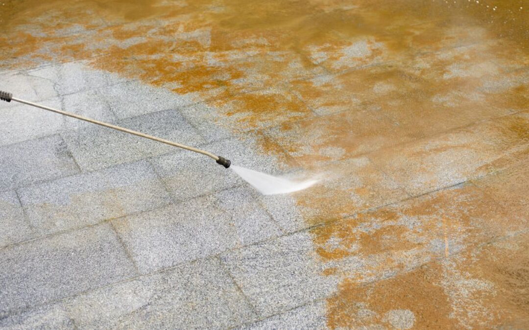 Pressure Washing: Can It Remove Concrete Rust?