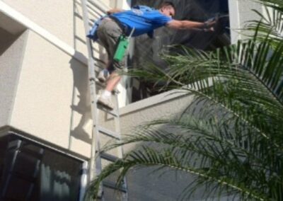 Skilled Professional Cleaning The Exterior Windows